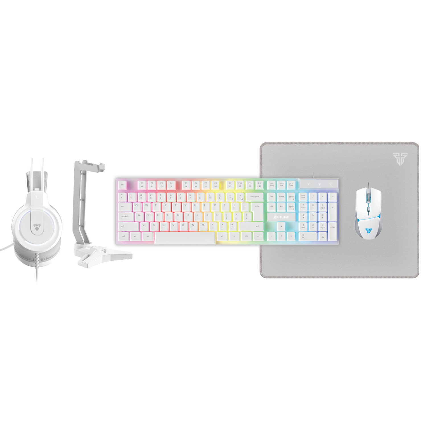 Fantech 5 in 1 Combo Gaming Keyboard Mouse Headset Mousepad P51 - Fantech Indonesia